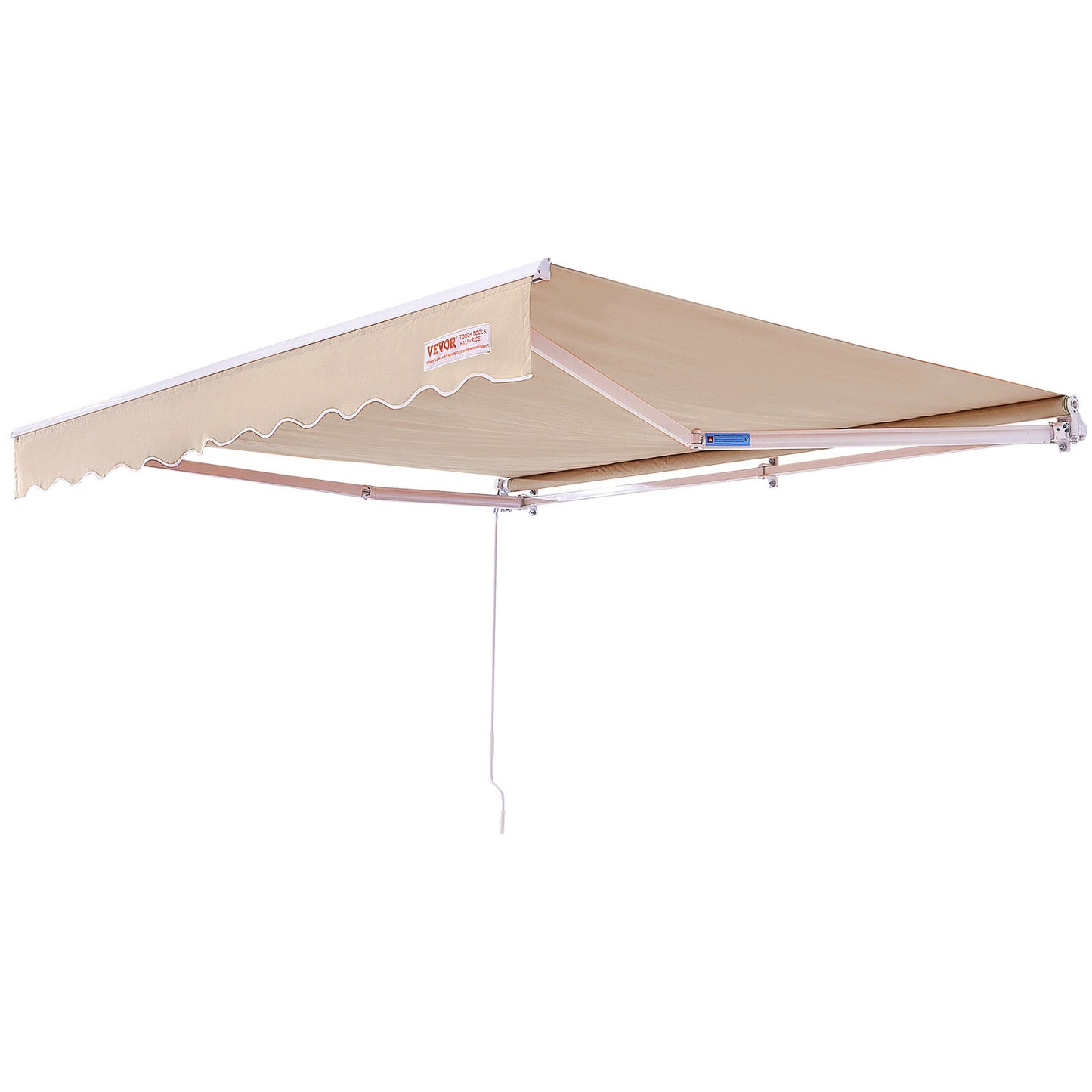 Handmatig Uitvalscherm – Zonnescherm – Markies – Terrasscherm – Balkonzonwering – 240x300 cm – UV 80+ Bescherming – 280 g Polyester Met PU-Coating