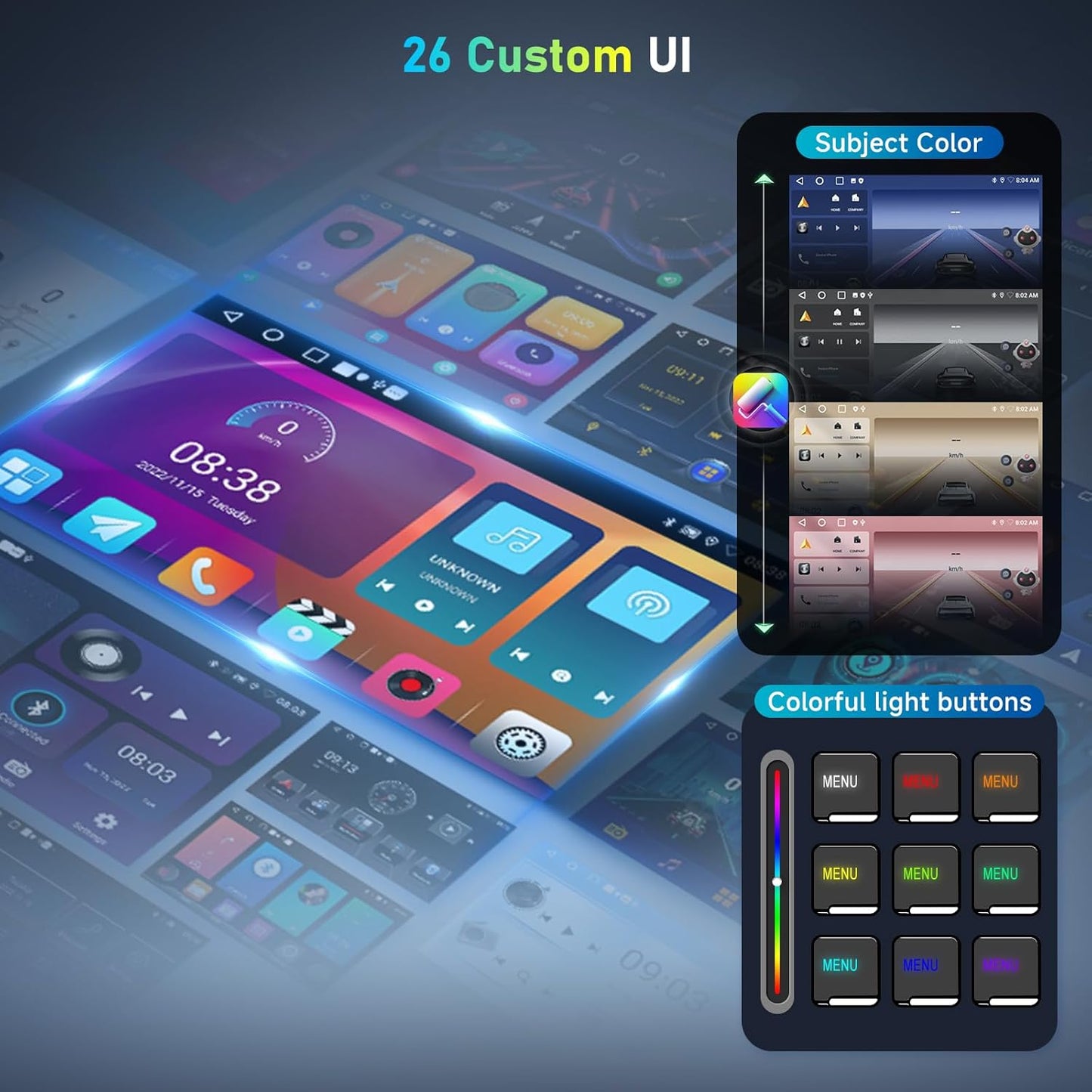 Android Autoradio – Multimedia Speler – Navigatiesysteem – Touchscreen Radio – Bluetooth Handsfree – 7 Inch IPS Scherm – Android 15 – Inclusief Achteruitrijcamera & Microfoon