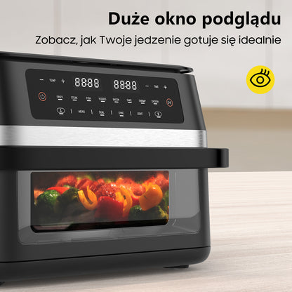 Airfryer – Heteluchtfriteuse – Digitale Friteuse – Gezond Koken – XXL 11L – 2950W Vermogen – Dual-Zone Met Verwijderbare Divider