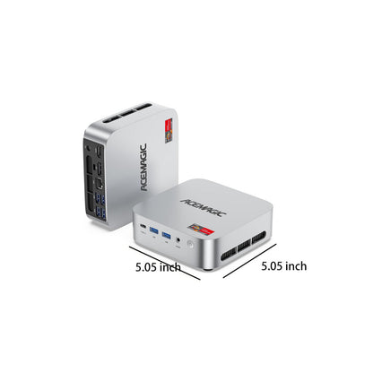 Mini PC – Mini Computer – Compact Pc – Kleine Desktop – Windows Pc – AMD Ryzen 7 – 32GB DDR4 – 512GB M.2 SSD – Wifi 6E – Bluetooth 5.2 – Triple 4K Display – Type-C