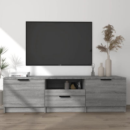 Tv-meubel – Tv-kast – Tv-dressoir – Mediameubel – Opbergkast – Grijs Sonoma – 140x35x40 cm – Houtmateriaal