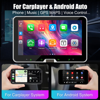 10,1 Inch Android Auto Stereo – Autoradio – Multimedia Speler – Navigatie Systeem – Handsfree Carkit – 4GB RAM 64GB Opslag – Draaibaar HD IPS Touchscreen – 4-LED Achteruitrijcamera inclusief