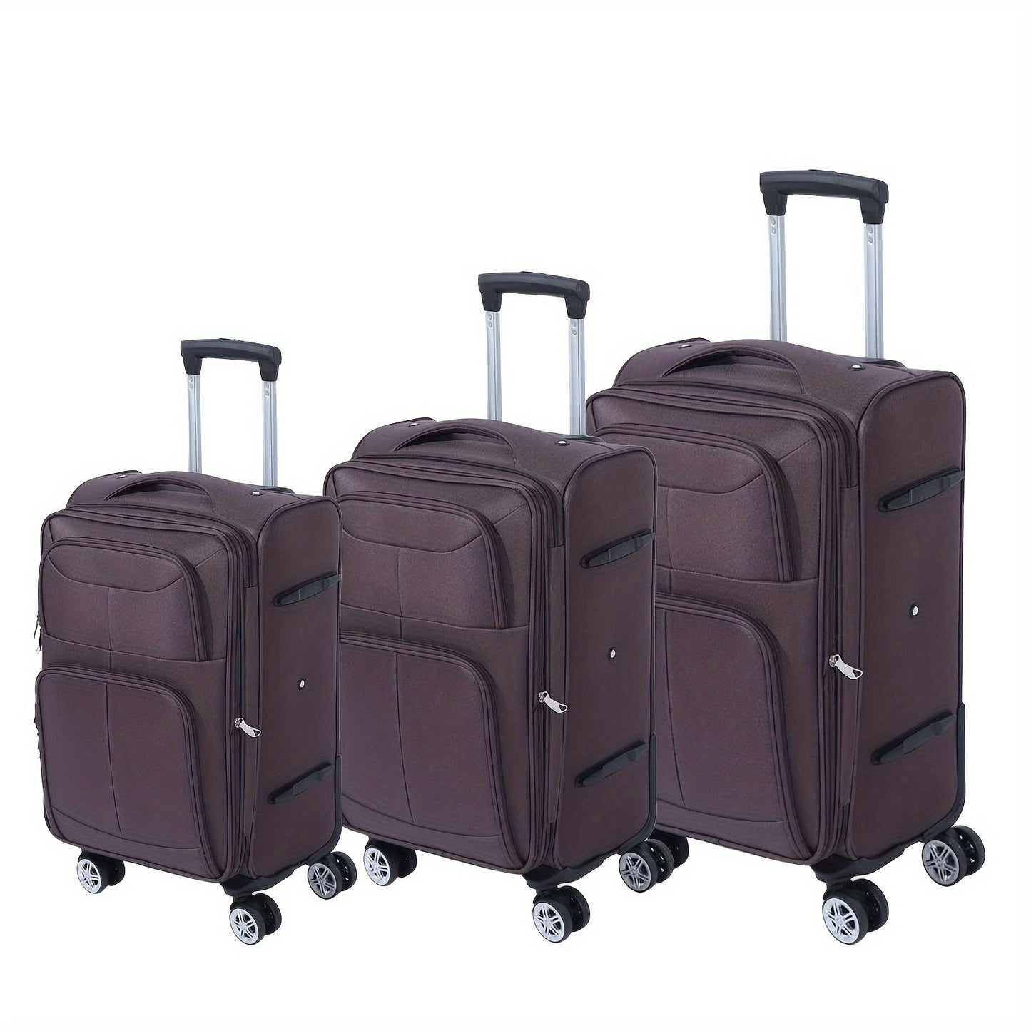 Kofferset – Reiskoffers – Trolley – Ruimbagage – Handbagage – 3-Delig Oxford Doek – Krasbestendig – 360° Spinner Wielen