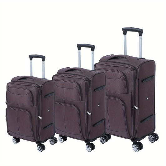 Kofferset – Reiskoffers – Trolley – Ruimbagage – Handbagage – 3-Delig Oxford Doek – Krasbestendig – 360° Spinner Wielen