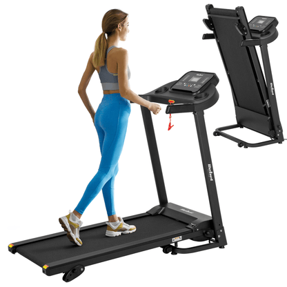 Loopband – Wandelband – Treadmill – Walking Pad – Elektrische Loopband – Inklapbaar – 12 Trainingsprogramma’s – 1.0 PK Motor – LCD Display met Hartslagmeter