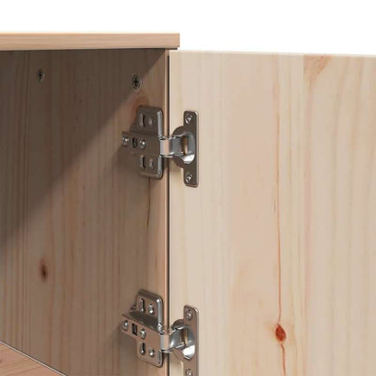Opbergkast – Locker – Dressoir – Sideboard – Highboard – Massief Grenenhout – Stijlvol Design – 67x40x108,5 cm – Stevig & Ruim