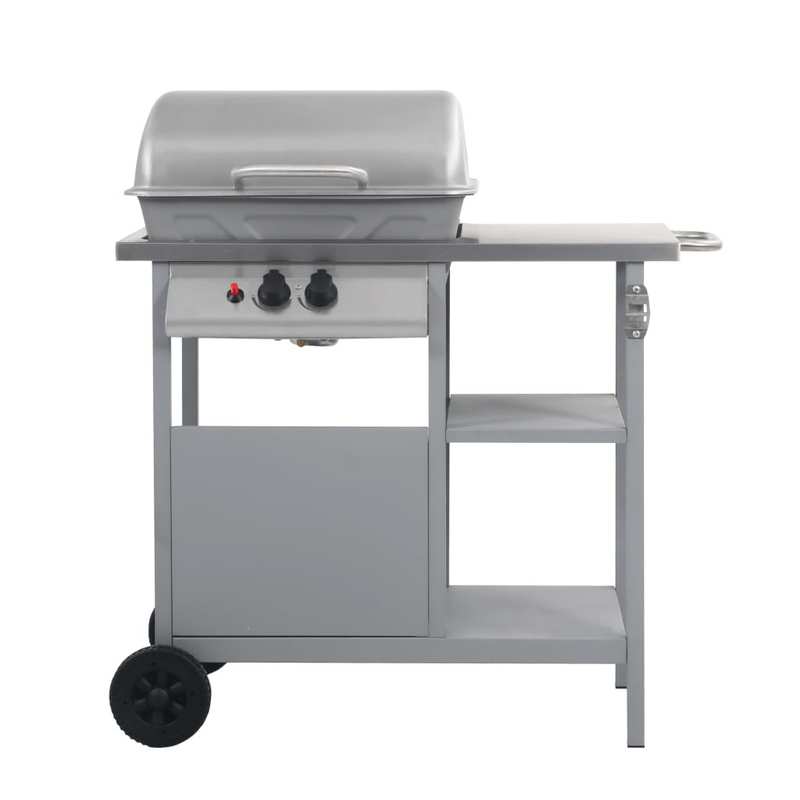Barbecue – Buitenkeuken – Grill – Braadrooster – Gasbarbecue – Roestvrij Staal – 49x33 cm Grilloppervlak – 5,5 kW Gasvermogen