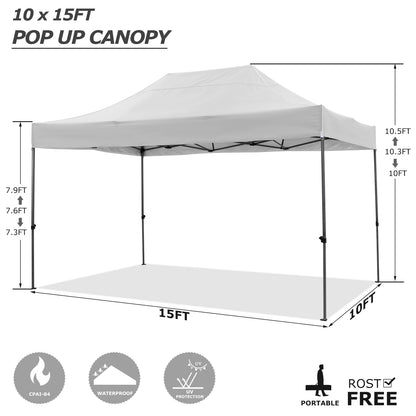 Draagbare Tent – Beschutting – Schaduwplek – Marktkraam – Camping – Lichtgewicht Aluminium – Drie Afneembare Zijwanden