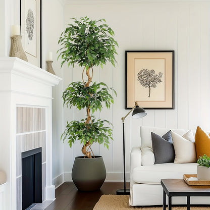 Ficus Kunstplant – Nepplant – Kunstboom – Kamerplant – Bloemstuk – 150 cm Hoog – Realistisch Design – Onderhoudsvriendelijk