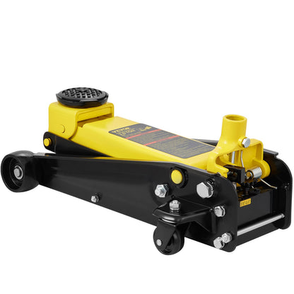 Hydraulische Vloerkrik – Autokrik – Flessenkrik – Wagenkrik – Garagekrik – 3 Ton Draagvermogen – Lage Min. Hoogte 13 cm – Stalen Constructie