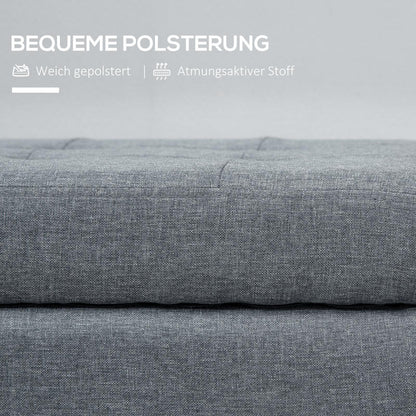 Opbergbank – Opbergkist – Zitbank – Opbergottoman – Bank met Opbergruimte – Hardhouten Constructie – Lift-Top Deksel – Groen Bekleed – Geen Montage – Voor Binnen en Overdekte Buitenruimte