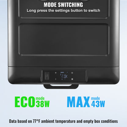 Draagbare Koelkast – Mobiele Koelbox – Vrieskoffer – Camper Koeler – 70L Inhoud – Koelt Tot -20°C – Bluetooth Bedienbaar