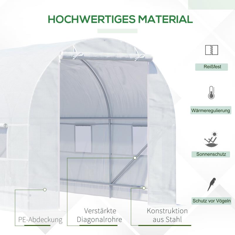 Kweekkas – Tuinkas – Broeikas – Plantenkas – Serre – 2x4 Meter – Duurzaam Polycarbonaat – Weerbestendige Constructie
