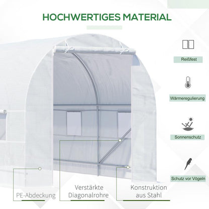Kweekkas – Tuinkas – Broeikas – Plantenkas – Serre – 2x4 Meter – Duurzaam Polycarbonaat – Weerbestendige Constructie