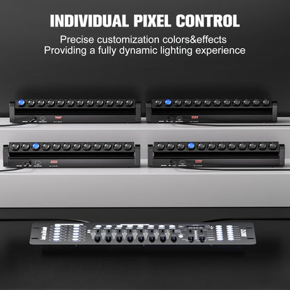LED RGBW Moving Head Bar Light – DJ Licht – Stage Verlichting – Disco Lamp – KTV Spot – 270W Hoog Vermogen – DMX512 Controle - QUORE