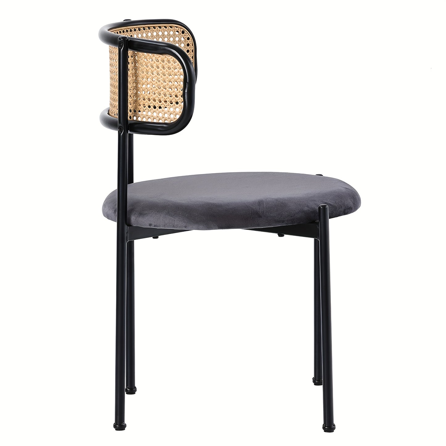 Eetkamerstoelen – Stoelen – Zitstoelen – Lounge Stoelen – Stoelen Set – Modern Minimalistisch – Set Van 4 – Met Stabiele Metalen Poten – Comfortabel En Duurzaam – Grijs