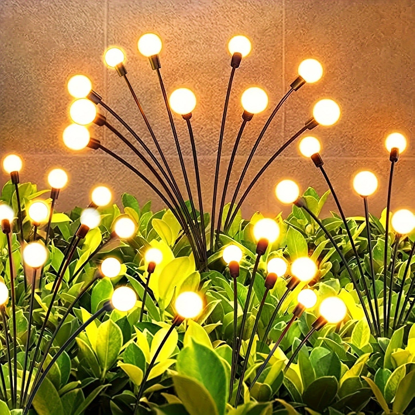Solar Tuinlampen – Zonneverlichting – LED Buitenlampen – Tuinverlichting – Sfeerverlichting – Set Van 6 – Warm Wit Licht – Weerbestendig Met 2500 mAh Batterij