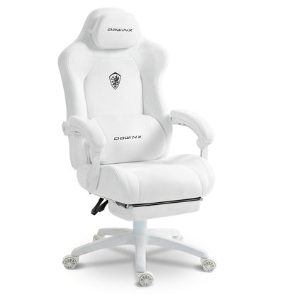 Gamingstoel Ergonomisch – Bureaustoel Gamestoel – Zitzak Stoel – Werkstoel – Blauw – Verstelbare Hoofd- en Lendesteun – Dikke Kussen Met Metalen Frame