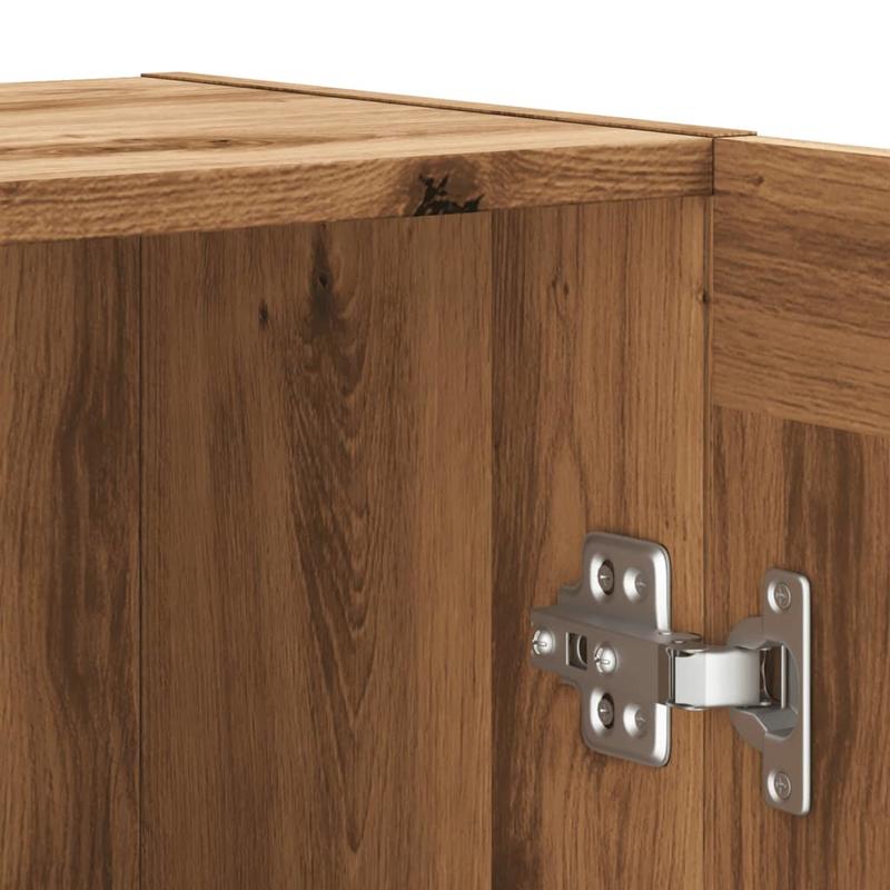 Simple Sideboard, Spacious Storage Cabinet with Display Shelf, Suitable for Kitchen, Living Room, Stylish Furniture, Provides Additional Storage Space And Home Decoration, Ensures Safety. Dresser 120X30.5X70 Cm Worked Artisan
