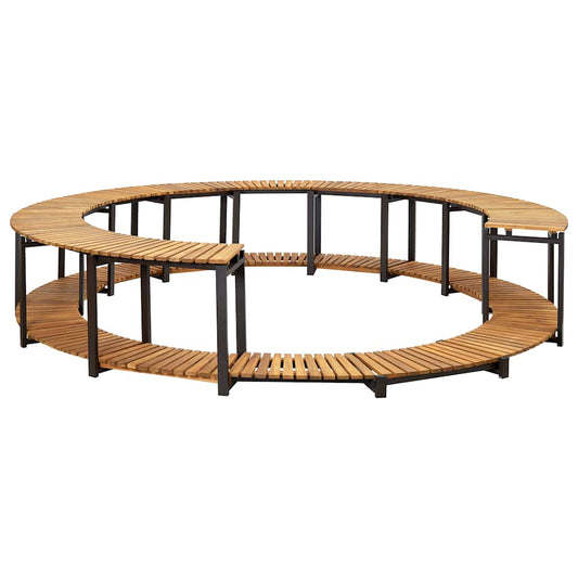 Spa Omlijsting – Spa Omkasting – Spa Omhulsel – Spa Randbeschermer – Multicolor – Massief Acaciahout – Weerbestendig Aluminium Frame – 273 x 53 cm