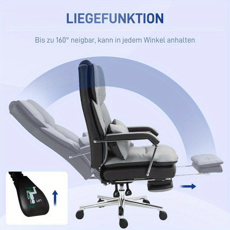 Ergonomische Bureaustoel – Verstelbare Bureaustoel – Gamerstoel – Computestoel – Draaistoel – 360° Draaibaar – Comfortabele Lendensteun