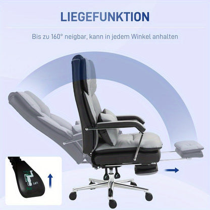 Ergonomische Bureaustoel – Verstelbare Bureaustoel – Gamerstoel – Computestoel – Draaistoel – 360° Draaibaar – Comfortabele Lendensteun
