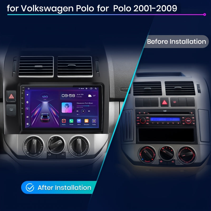 Autoradio – Car Player – Multimedia Speler – Smart Radio – 2 DIN – 9 Inch Touchscreen – 4G Verbinding – Android Auto & CarPlay