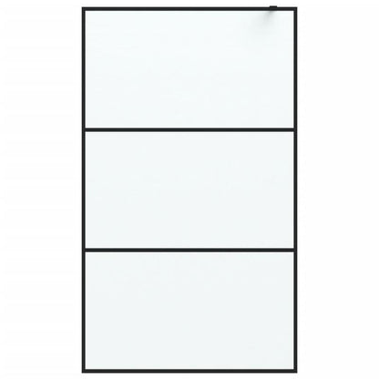 Douchewand – Inloopdouche – Veiligheidsglas – Douchecabine – Douchedeur – Mat Zwart Aluminium Frame – 115x195 cm – Easy-Clean Coating