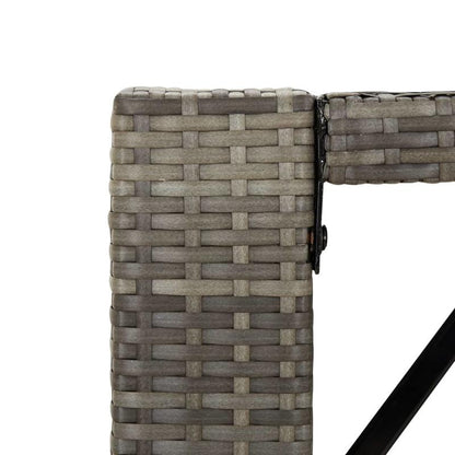 Outdoor Bar Tafel – Buitenbar Tafel – Tuinbar Tafel – Balkon Tafel – Terras Bar Meubel – Weerbestendig Kunststof Rattan – Groot Glazen Tafelblad 185x80x110 cm