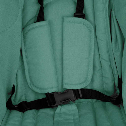 Tweelingwagen – Dubbele Kinderwagen – Tandemwagen – Babywagen – Duo Buggy – Staal Frame – Verstelbare Zitposities – Groen