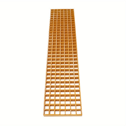 FRP Roosterplaten – Roosterplaten Set – Antislip Roosters – Glasvezelroosters – Rooster Covers – Brandwerend En Corrosiebestendig – 3 Stuks 122x27x3,8 cm 500 kg Draagkracht