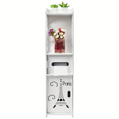 Badkamerkast – Badkamermeubel – Opbergkast – Kolomkast – Wastafelonderkast – Compact 80 cm Hoog – Duurzaam PVC Wit