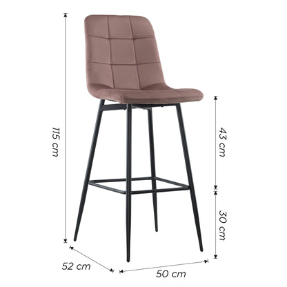 Velours Fauteuils – Velvet Stoelen – Lounge Stoelen – Relaxfauteuils – Zithoeken – Set Van 2 Antique Pink – Zwart Houten Frame – Comfortabele Rugleuning Met Voetensteun