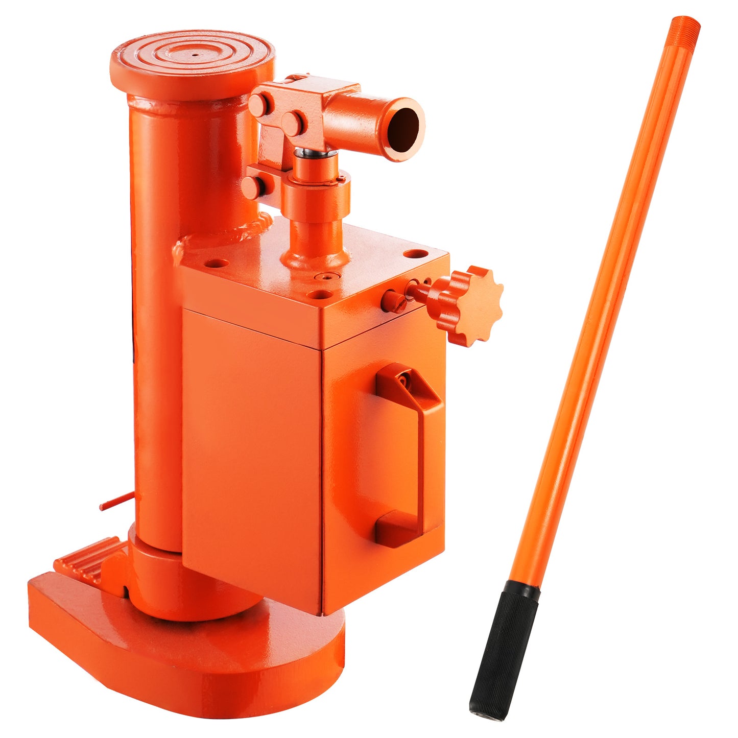 Hydraulische Heftol – Hydraulische Krik – Autohefboom – Heftakel – Voetpomp – 360° Draaibare Kop – 10 Ton Hefvermogen boven, 5 Ton Hefvermogen teen