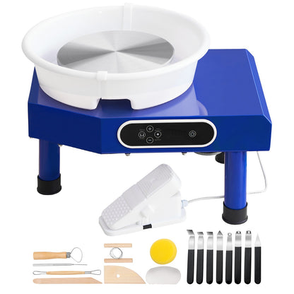 Draaitafel – Keramiekdraaischijf – Pottenbakkersschijf – Keramiekmachine – Modelleertafel – 350W Krachtige Motor – 25 cm Ruime Draaischijf