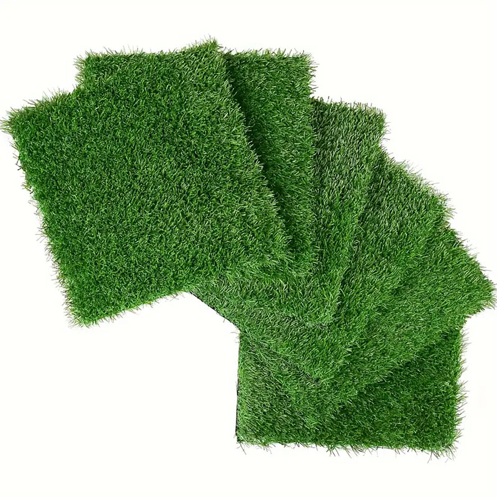 Kunstgrastegels – Vlondertegels – Terrastegels – Tuintegels – Kliktegels – 36 Stuks – 30,48 x 30,48 cm – Weerbestendig Met Afwateringsgaatjes