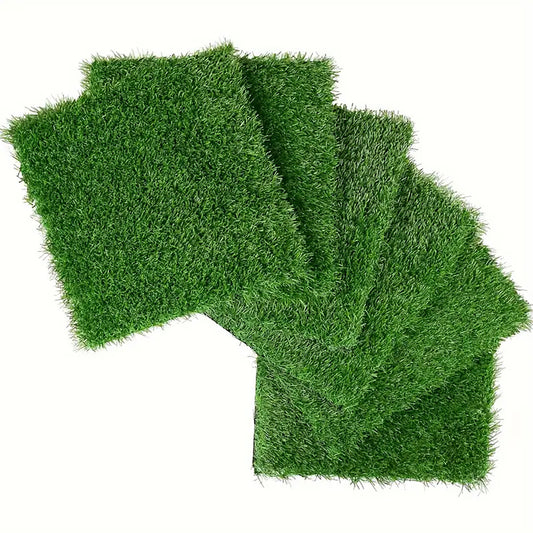 Kunstgrastegels – Vlondertegels – Terrastegels – Tuintegels – Kliktegels – 36 Stuks – 30,48 x 30,48 cm – Weerbestendig Met Afwateringsgaatjes