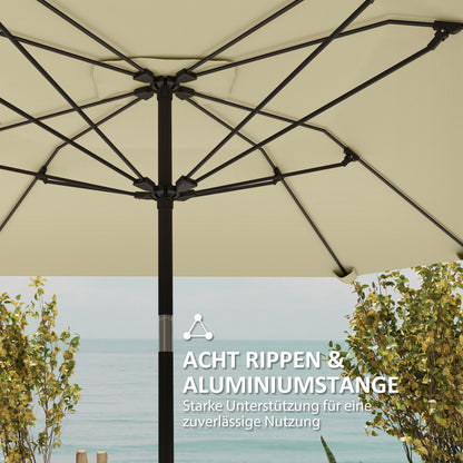 Parasol – Tuinparasol – Balkonparasol – Stokparasol – Waterafstotende Parasol – 2,3 Meter – Verstelbaar Met Kurkentrekker