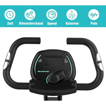 Hometrainer – Fitnessfiets – Opvouwbare Fiets – Indoorfiets – Trainingsfiets – 8 Weerstandsniveaus – Inklapbaar X-Frame tot 120 kg