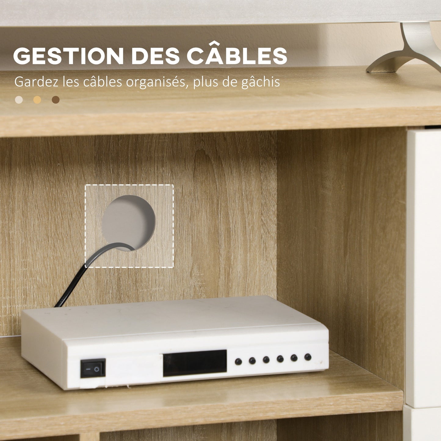 tv-meubel – tv-kast – tv-dressoir – tv-stand – media meubel – Scandinavisch design – massief houten poten – 120 cm breed