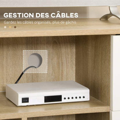 tv-meubel – tv-kast – tv-dressoir – tv-stand – media meubel – Scandinavisch design – massief houten poten – 120 cm breed