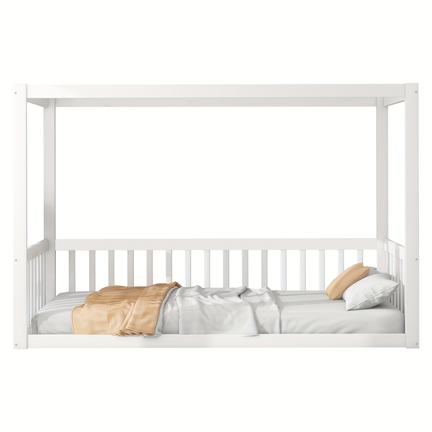 Canopy Bed 90 X 200cm, Bed Frame