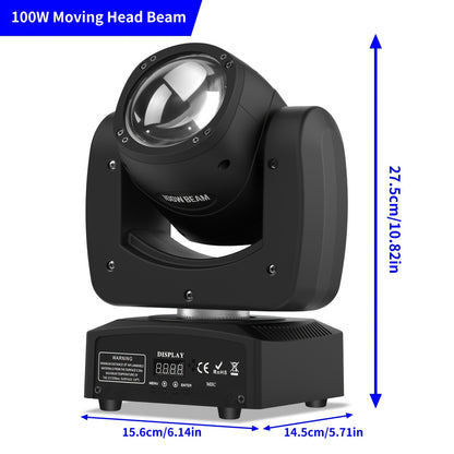 150W RGBW Moving Head – LED Verlichting – DJ Licht – Podium Spot – Club Effect – Krachtige RGBW LED – 540° Pan & 270° Tilt