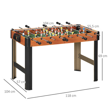Babyfoot – Tafelvoetbal – Voetbaltafel – Speeltafel – Kindertafel – Compact 118x104x69 cm – Houten Constructie met Scoreborden