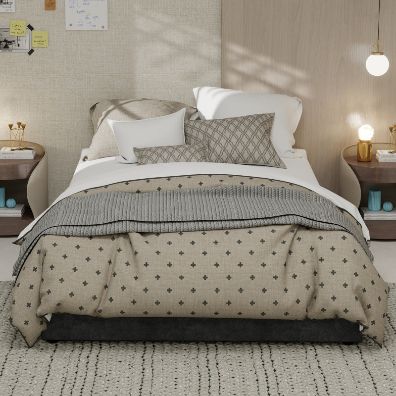 Bedframe – Bedombouw – Slaapkamerbed – Opbergbed – Gasliftbed – Grijs Fluweel – 140x200 cm – Met Gaslift Opbergruimte – Stevig Metalen Frame