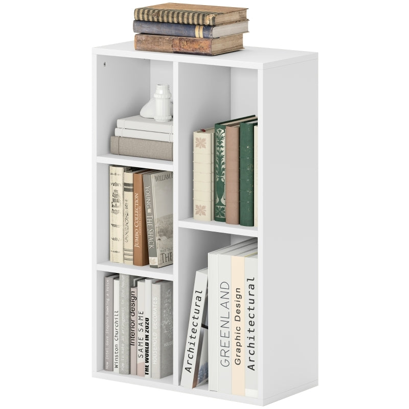 Boekenkast – Opbergkast – Rek – Stelling – Dressoir – Wit – Multifunctioneel & Ruimtebesparend – Stevig Spaanplaat Met Valbeveiliging