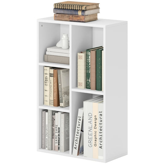 Boekenkast – Opbergkast – Rek – Stelling – Dressoir – Wit – Multifunctioneel & Ruimtebesparend – Stevig Spaanplaat Met Valbeveiliging