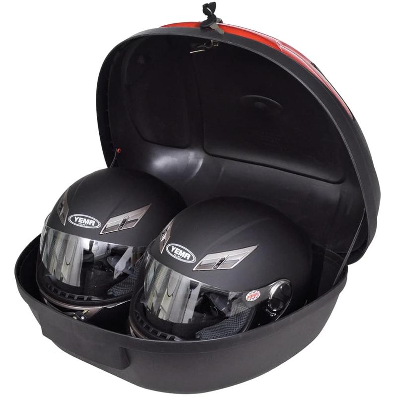 Motor Topcase – Motor Koffer – Helm Koffer – Bagagekoffer – Motor Achterbak – 72L Inhoud – Lichtgewicht PP Kunststof – Afneembare Draagband – Zwart