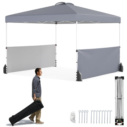 Partytent – Paviljoen – Tuintent – Feesttent – Opvouwbare Tent – 3x3 Meter – Waterdicht Oxford Stof – Inclusief Zijwanden & Haringen