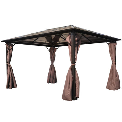 Tuinpaviljoen – Tuinoverkapping – Tuinhoes – Partytent – Buitenverblijf – 400 x 300 cm – UV-Bestendig Polycarbonaat Dak